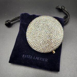 NEW Rare Estee Lauder Crystal Encrusted Double Mirror Compact